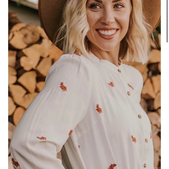 Roolee Tops - ROOLEE NWT Hemsworth Button Up